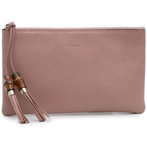 Clutches - Calfskin Bamboo Clutch - Gr. unisize - in Gold - für Damen - Gucci - Modalova