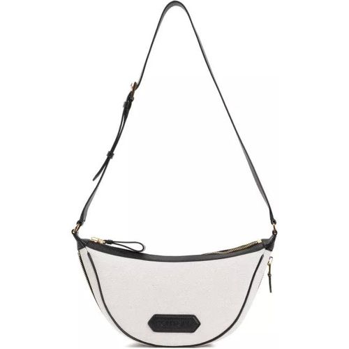 Shopper - Messenger Beige Black Cotton Shoulder Strap - Gr. unisize - in - für Damen - Tom Ford - Modalova