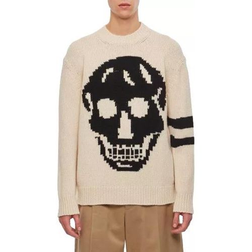 Skull Sweater - Größe S - white - alexander mcqueen - Modalova