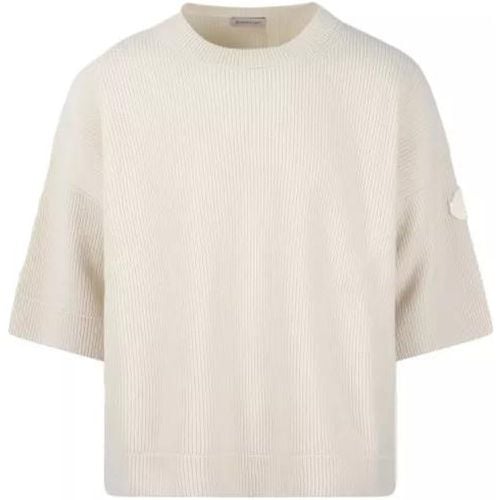 Crewneck Ss Sweater - Größe L - Moncler - Modalova