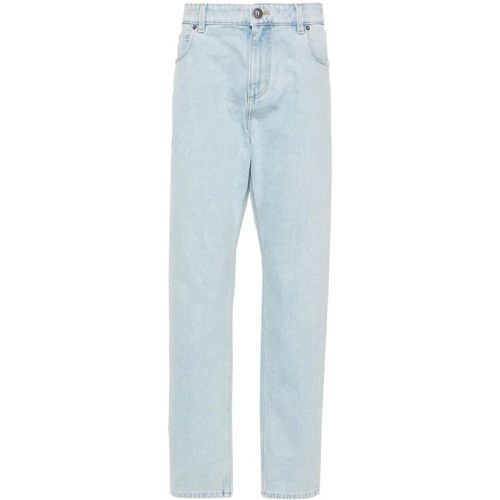 Mid-Rise Straight Jeans - Größe 32 - Balmain - Modalova