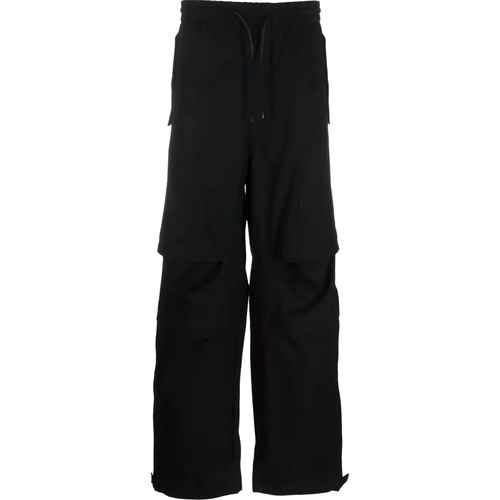 Lockere Hose mit Elastischem Bund - Größe 48 - black - Juun.J - Modalova