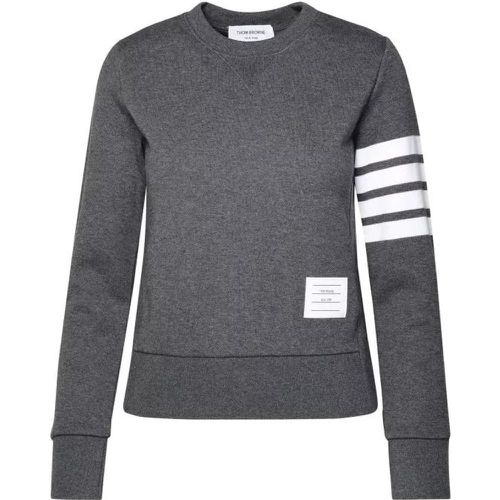 Gray Cotton Sweatshirt - Größe 38 - gray - Thom Browne - Modalova