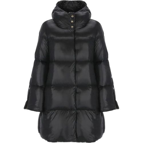 Quilted Down Jacket - Größe 46 - schwarz - Herno - Modalova