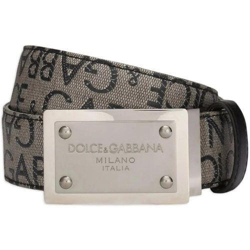 Gürtel - Allover Logo Plaque Belt - Gr. 105 - in - für Damen - Dolce&Gabbana - Modalova