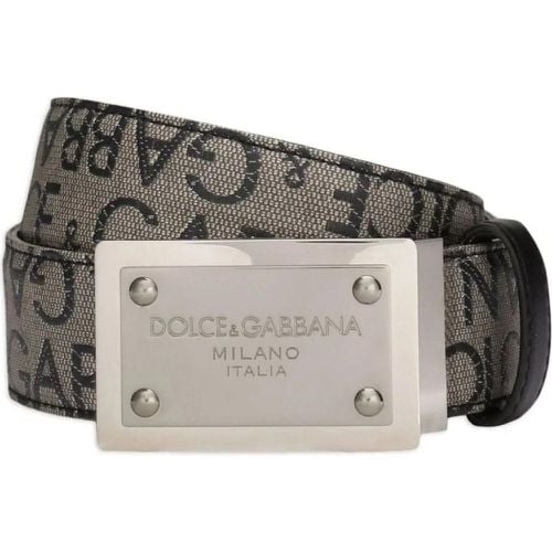 Gürtel - Allover Logo Plaque Belt - Gr. 105 - in - für Damen - Dolce&Gabbana - Modalova