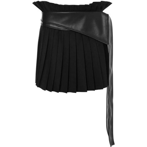 Black Faux-Leather Skirt - Größe 40 - alberta ferretti - Modalova