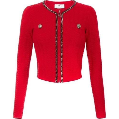 Sweaters Red - Größe 40 - Elisabetta Franchi - Modalova