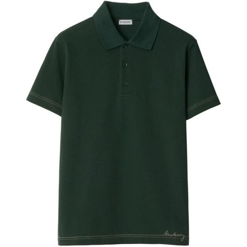 Dark Green Polo Shirt - Größe S - Burberry - Modalova