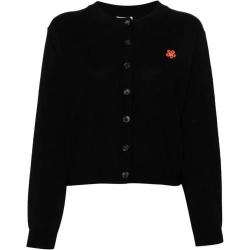 Black Logo Cardigan - Größe L - Kenzo - Modalova