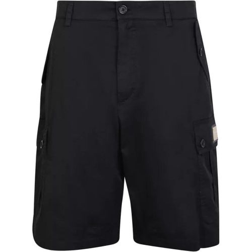 Cotton Shorts With Cargo Pockets - Größe 46 - schwarz - Dolce&Gabbana - Modalova