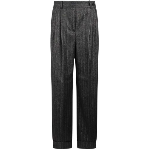 Pinstriped Palazzo Trousers - Größe 44 - alberta ferretti - Modalova