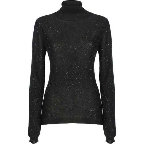 Black Hign Neck Sweater - Größe 42 - Fabiana Filippi - Modalova