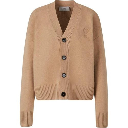 Logo Knit Cardigan - Größe M - AMI Paris - Modalova