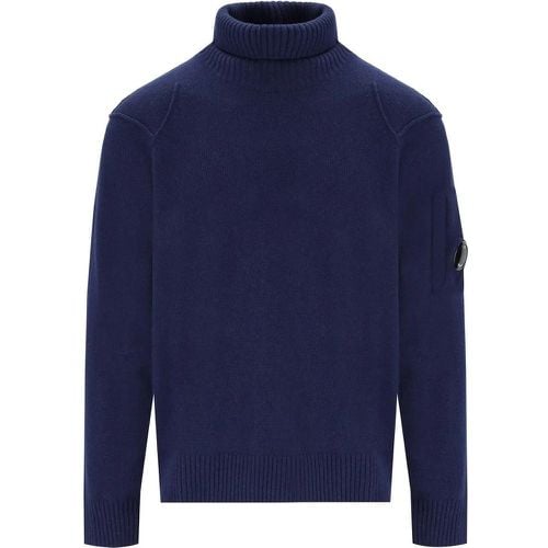 C.P.COMPANY ESTATE BLUE ROLLKRAGENPULLOVER - Größe L - CP Company - Modalova