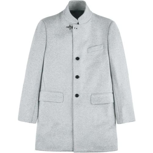 Light Grey Wool Coat - Größe M - Fay - Modalova