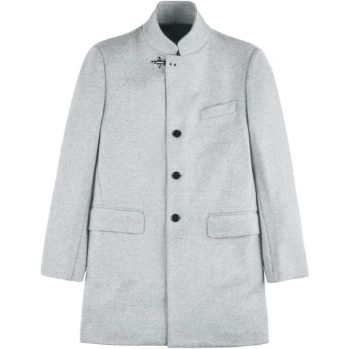 Light Grey Wool Coat - Größe XL - Fay - Modalova