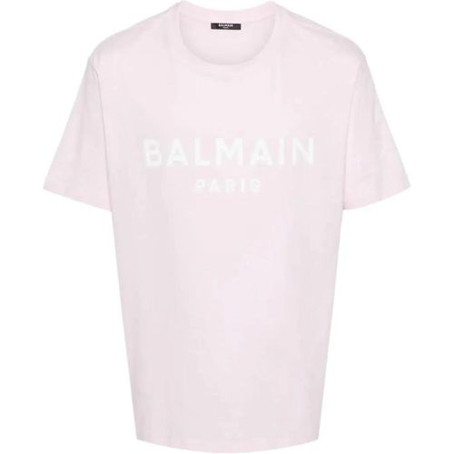 Logo-Print Cotton T-Shirt - Größe M - Balmain - Modalova