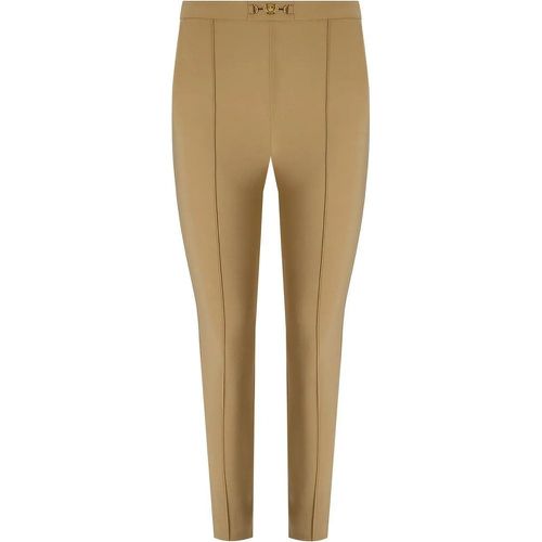 CAMEL SLIM FIT HOSE - Größe 42 - Elisabetta Franchi - Modalova