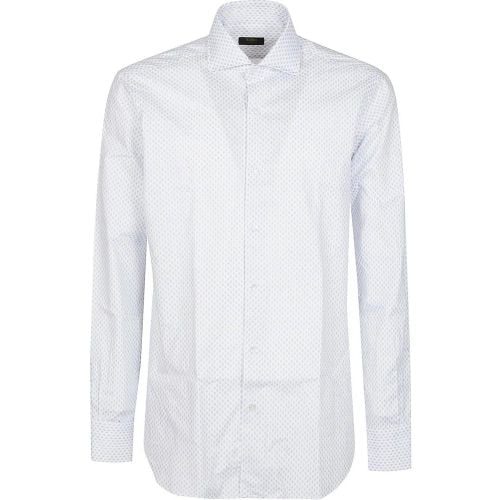 Neck Shirt White - Größe 42 - Barba Napoli - Modalova