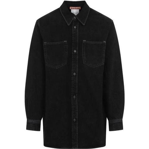 Black Cotton Shirt - Größe L - Acne Studios - Modalova