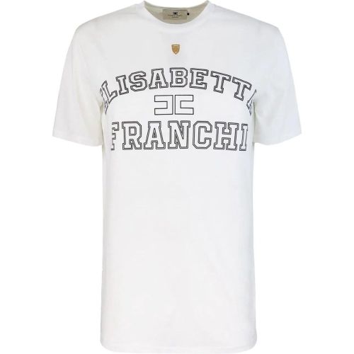 T-shirts and Polos White - Größe 42 - Elisabetta Franchi - Modalova