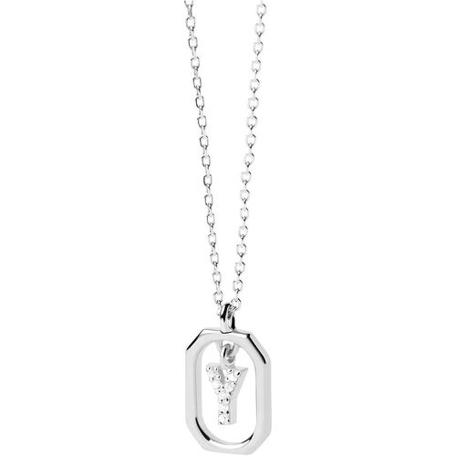 Halskette - Mini Letter Y Necklace - Gr. unisize - in Silber - für Damen - PDPAOLA - Modalova