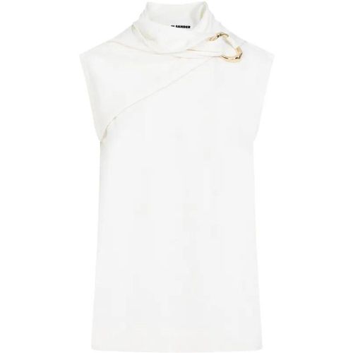 Draped Knitted Coconut Virgin Wool Tank Top - Größe 36 - Jil Sander - Modalova