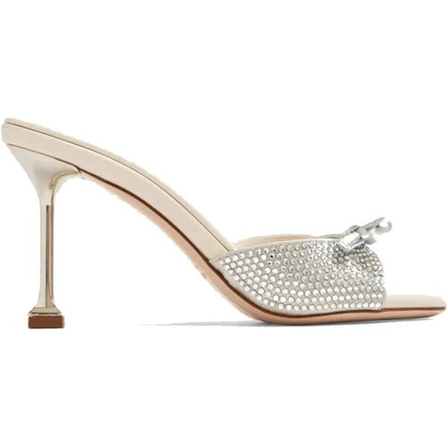 Hohe Schuhe - Leather Crystals Mules - für Damen - Miu Miu - Modalova