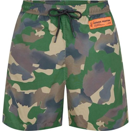 Camouflage Logo Patch Swim Shorts - Größe S - Heron Preston - Modalova