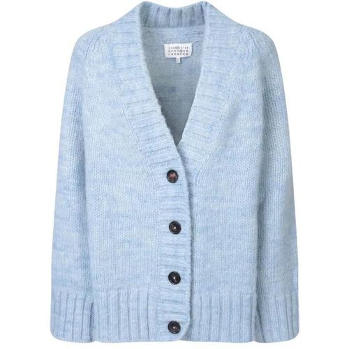 Light Blue Knitted Cardigan - Größe XS - blue - Maison Margiela - Modalova