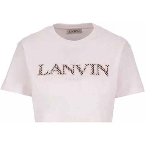 Cotton Cropped T-Shirt - Größe XS - pink - Lanvin - Modalova