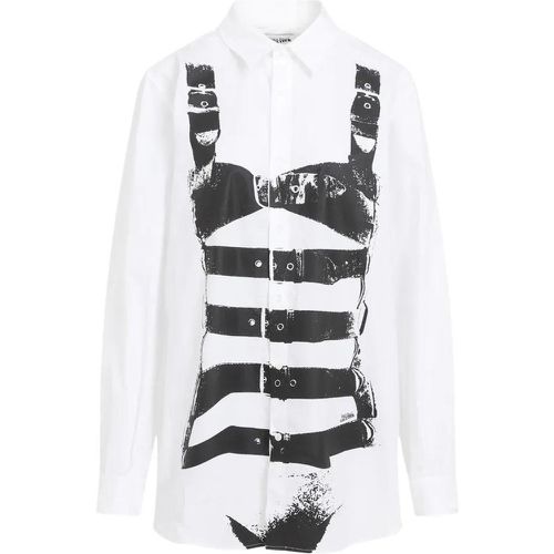 Printed Buckle Body Shirt - Größe XS - weiß - Jean Paul Gaultier - Modalova