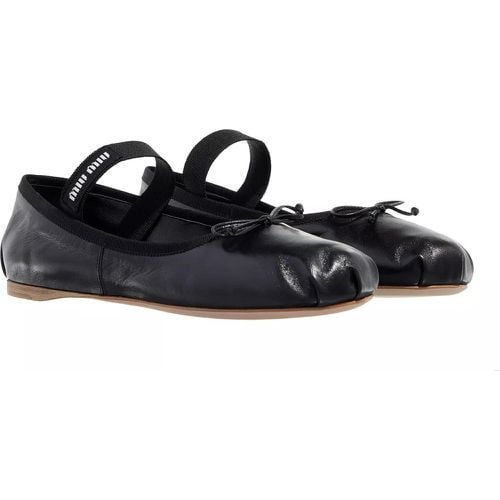 Loafer - Ballerinas Leather - Gr. 36 (EU) - in - für Damen - Miu Miu - Modalova