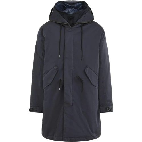 Black Long Down Jacket - Größe L - CP Company - Modalova