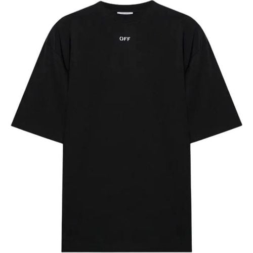 T-Shirt With Logo Print In Black - Größe L - Off-White - Modalova