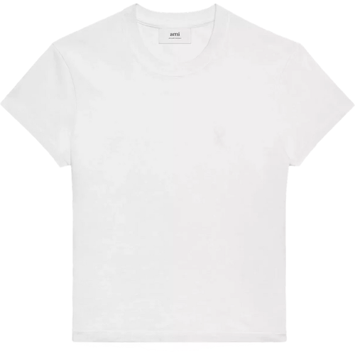 T-Shirt mit weißem Ami De Coeur Logo - Größe L - weiß - AMI Paris - Modalova