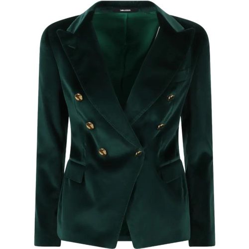 Double-Breasted Velvet Blazer - Größe 40 - Tagliatore - Modalova