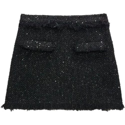 Frayed-Trim Bouclé Miniskirt - Größe 40 - MSGM - Modalova