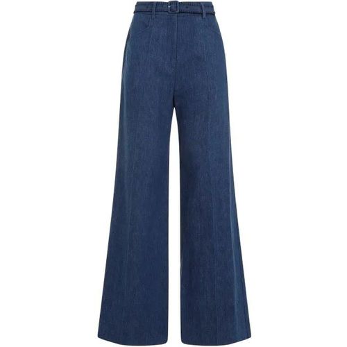 Denim Blue Recycled Cotton Norma Pants - Größe 42 - Gabriela Hearst - Modalova