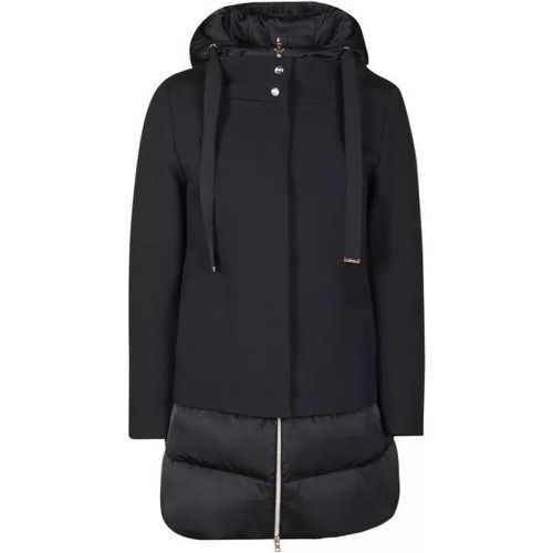 Black A-Shape Down Jacket - Größe 40 - black - Herno - Modalova