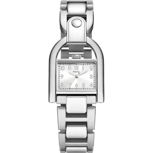 Uhr - Harwell Three-Hand Stainless Steel Watch - Gr. unisize - in Silber - für Damen - Fossil - Modalova