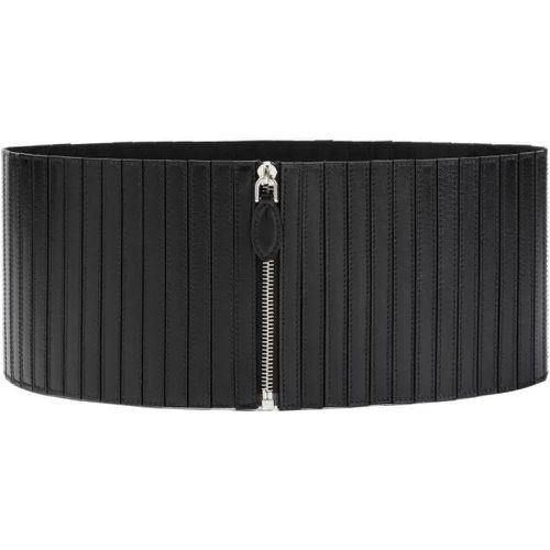 Gürtel - Stripes Corset Black Calf Leather Belt - Gr. 75 - in - für Damen - alaia - Modalova