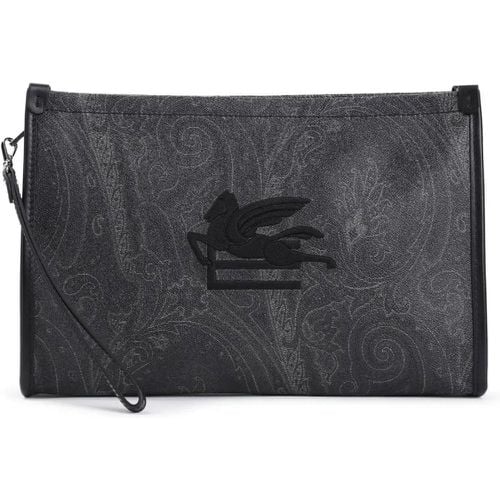 Crossbody Bags - L Black Cotton Pouch - Gr. unisize - in - für Damen - ETRO - Modalova