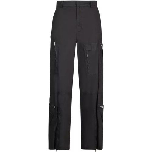 Stretch Cotton Zipper Pants - Größe 46 - black - Givenchy - Modalova