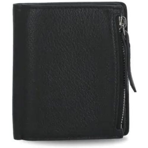 Portemonnaies - Black Pebbled Leather Wallet - Gr. unisize - in - für Damen - Maison Margiela - Modalova