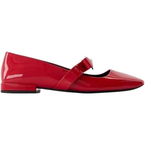 Gianni Ribbon Flat Shoes - Leather - Red - Gr. 36 (EU) - in - Versace - Modalova