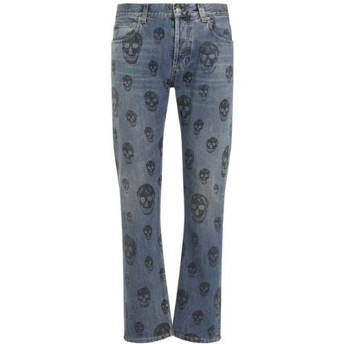 Blue Cotton Jeans - Größe 50 - alexander mcqueen - Modalova