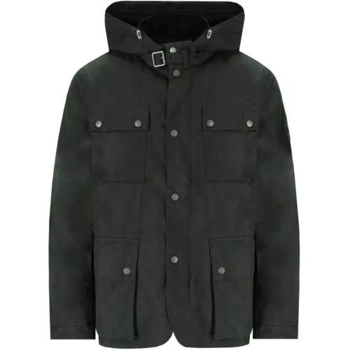 International Auto Wax Sage Green Hooded Jacket - Größe L - Barbour - Modalova
