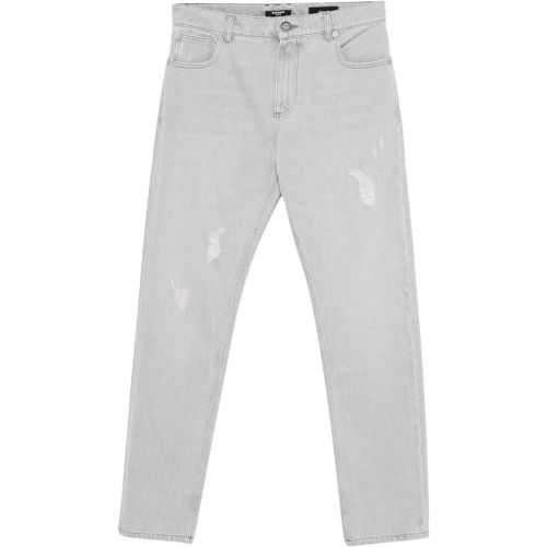Trousers Washed Light Grey - Größe 30 - Balmain - Modalova
